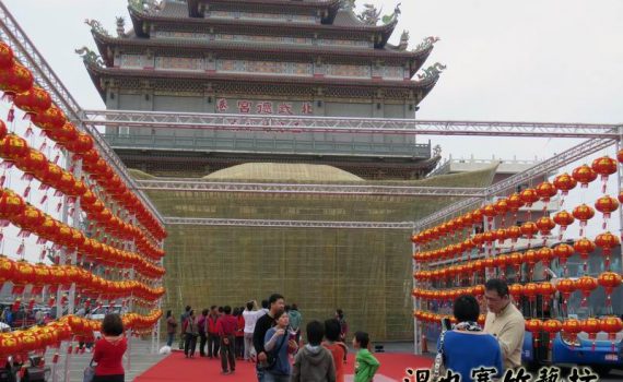 竹藝裝置藝術的先驅-2015年-北港武德宮-竹編金元寶