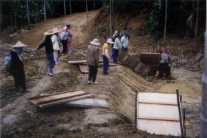 竹拱橋學員製作過程-碼頭基礎01