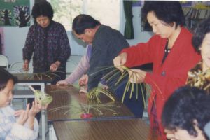 竹編班學員認真學習情況